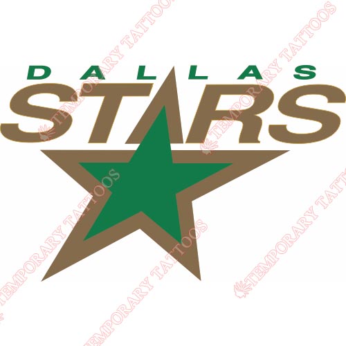 Dallas Stars Customize Temporary Tattoos Stickers NO.133